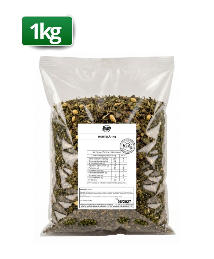 HORTELÃ (MENTHA PIPERITA) 1KG - PRONUTRY