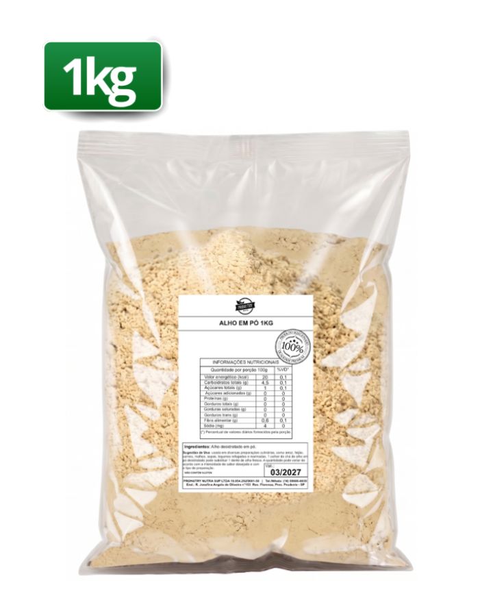 ALHO EM PÓ 1KG - PRONUTRY