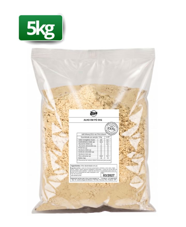 ALHO EM PÓ 5KG - PRONUTRY