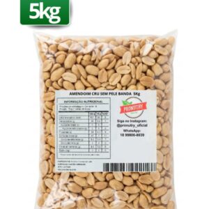 AMENDOIM TORRADO SEM PELE BANDA 5KG - PRONUTRY