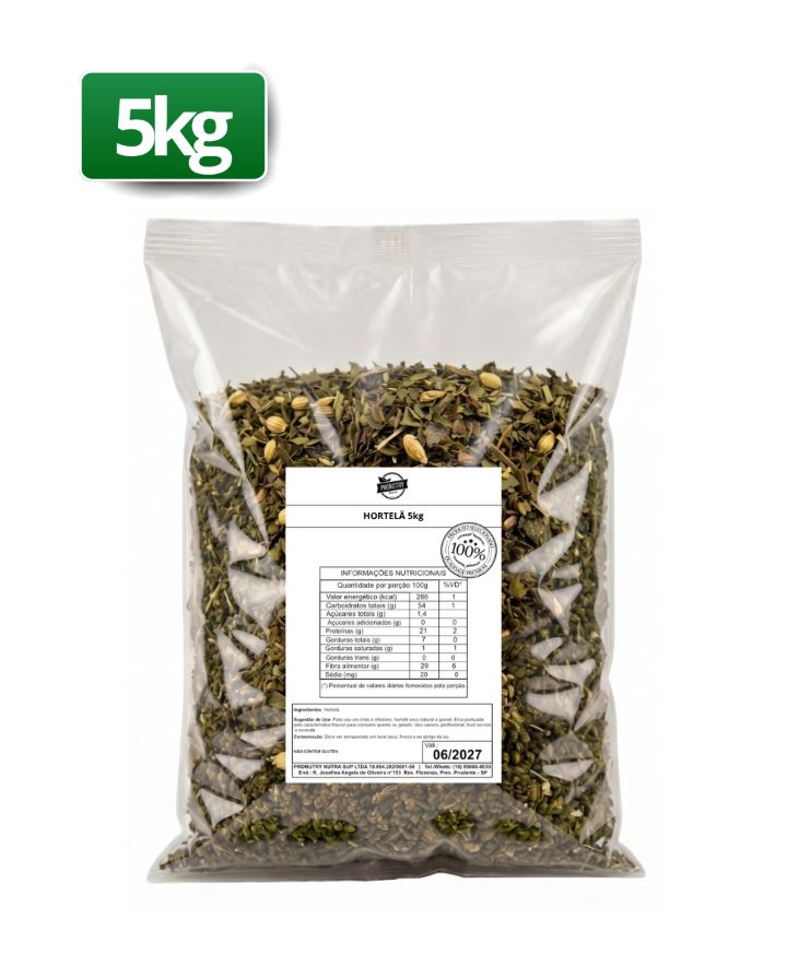 HORTELÃ (MENTHA PIPERITA) 5KG - PRONUTRY