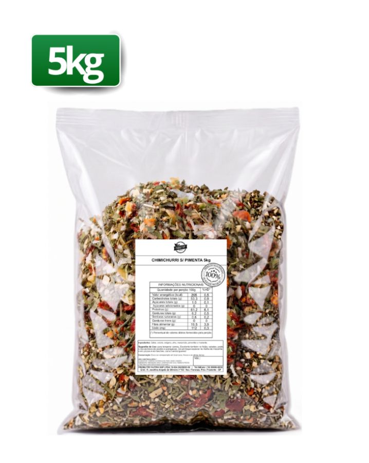 CHIMICHURRI S/ PIMENTA ESPECIAL 5KG - PRONUTRY