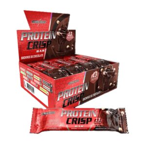 PROTEIN CRISP BAR - SABOR BROWNIE DE CHOCOLATE PACK 12 UN (INTEGRALMEDICA)