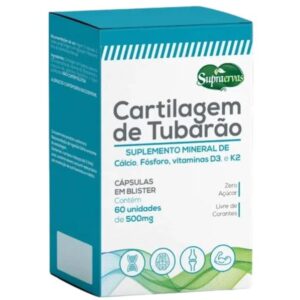 CARTILAGEM DE TUBARÃO BLISTER - 60 CAPS 500MG (SUPRA ERVAS)