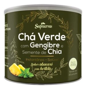 CHÁ VERDE COM GENGIBRE E SEMENTE DE CHIA - 200G (SUPRA ERVAS)