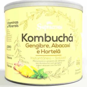 KOMBUCHA GENGIBRE, ABACAXI E HORTELA - 200G (SUPRA ERVAS)