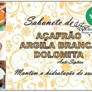 Sabonete de Açafrão, Argila Branca e Dolomita Bionature