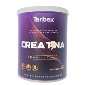 CREATINA PASTILHAS MASTIGÁVEIS FRUTAS NEGRAS 60 UNID DE 3G - TURBEX