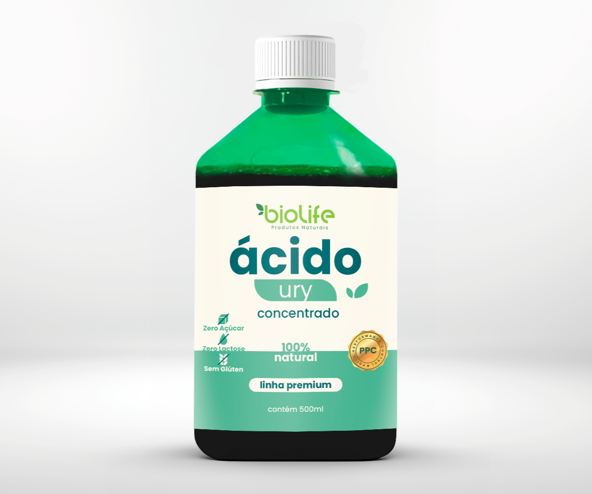 ÁCIDO URY -500ML- PACK 48UNID com DESCONTO- (BIOLIFE) )