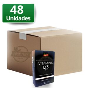 VITAMINA MASTIGÁVEL D3 SABOR LARANJA - 60comp - PRONUTRY (PACK 48UNID com DESCONTO)