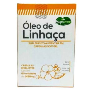 ÓLEO DE LINHAÇA C/ PRIMULA E BORRAGEM EM BLISTER - 60 CPS 1450 MG (SUPRA ERVAS)