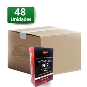 VITAMINA MASTIGÁVEL B12 SABOR FRUTAS VERMELHAS - 60comp - PRONUTRY (PACK 48UNID com DESCONTO)