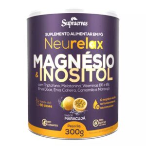 MAGNÉSIO & INOSITOL NEURALAX LATA 300GR sabor maracujá - SUPRA ERVAS